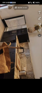 Photo de galerie - Nettoyage d'une cuisine à profonde et nettoyage bio interrupteur poignée gazinière fond de placard fond de poubelle les plinthes