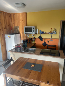 Photo de galerie - Peinture. Pose lambris. Pose kitchenette 
