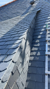 Photo de galerie - Rénovation toiture ardoise.
