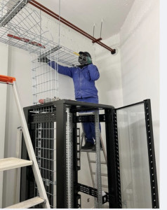 Photo de galerie - Câblage baie informatique 