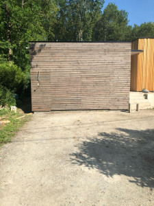 Photo de galerie - Pose bardage bois
