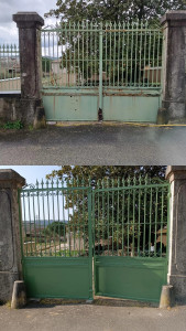 Photo de galerie - Rénovation d'un portail
décapage et mise en peinture