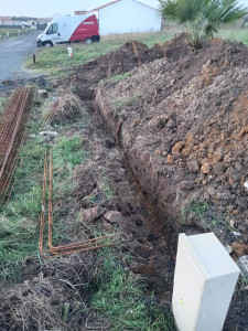 Photo de galerie - Fondation pour mur de clôture 