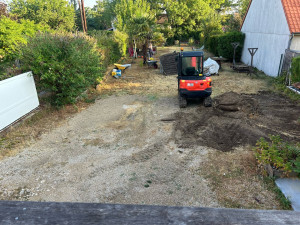 Photo de galerie - Avant la réalisation d'une cour 