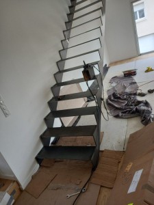 Photo de galerie - Pose d'escalier droit
