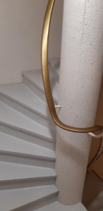 Photo de galerie - Chantier immeuble d'escalier peint entièrement.