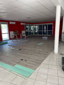 Photo de galerie - Réalisation plafond suspendu 