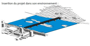 Photo de galerie - Modélisation d'un pont en treillis métallique traversant la Loire à Tours