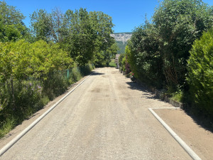 Photo de galerie - Réfection d’une cour et pose de bordures 
