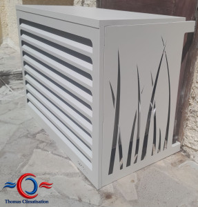 Photo de galerie - Installation cache Climatisation Castorama 
