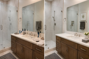 Photo de galerie - Salle de bain avant après 