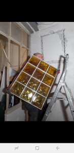 Photo de galerie - Création d'un puit de lumière dans un mur pour un loft 