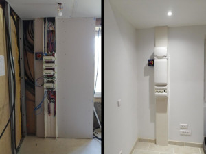 Photo de galerie - Installation et câble du tableau électrique 

