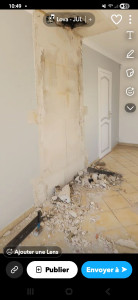 Photo de galerie - Démolition cheminée après .
manque le nettoyage e5 terminé.
