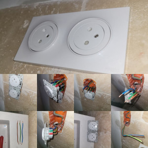 Photo de galerie - Remplacement de prise électrique 