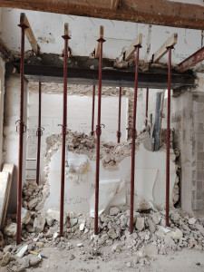 Photo de galerie - Ouverture sur mur porteur et pose ipn