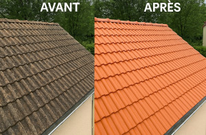 Photo de galerie - Nettoyage toiture