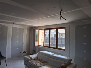 Photo de galerie - Réalisation bandes a joint avec ponçage 