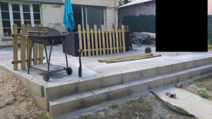 Photo de galerie - Création dalle béton