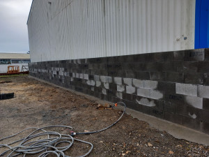 Photo de galerie - Pose de parpaing rectifié 