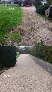 Photo de galerie - Création allée de maison 