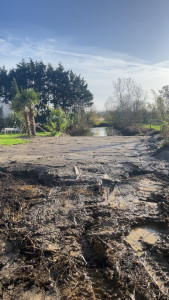 Photo de galerie - Terrassement pour reboucher un fossé 