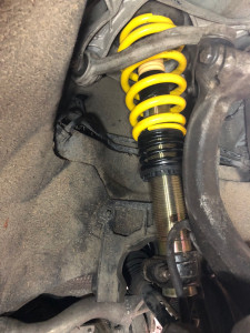 Photo de galerie - Montage combiné filetés/amortisseur réglable Audi A5