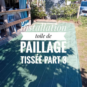 Photo de galerie - Toile de paillage installée