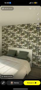 Photo de galerie - Pose de tapisserie 