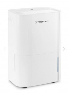 Photo de galerie - Déshumidificateur  Trotec 
Déshumidificateur d'air ambiant  440 W  Surface de la pièce 50 m²  Capacité de déshumidification (à 30°C et 80% d'humidité) 24 L/24h  Réservoir d'eau 3 L  Condensation par compresseur  14 kg