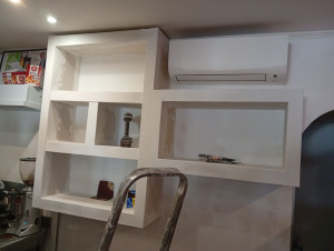 Photo de galerie -  niche en plaques de placoplatre