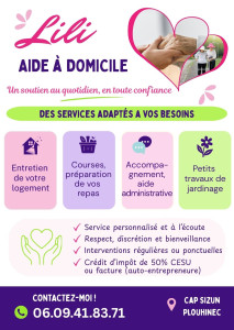 Photo de galerie - Je vous accompagne dans votre quotidien ou ponctuellement, toujours avec beaucoup d'écoute et de bienveillance.