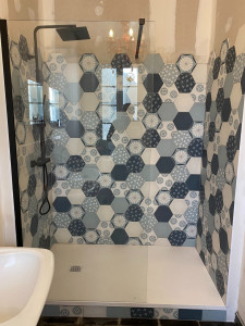 Photo de galerie - Carrelage douche