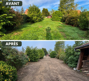 Photo de galerie - Réaménagement et engazonnement 