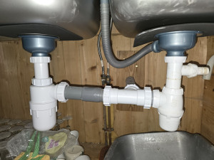 Photo de galerie - Changement de mitigeur, pose de bonde et siphon