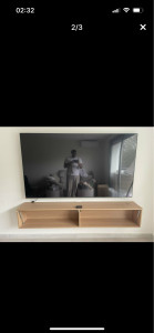 Photo de galerie - Fixation tv et meuble tv