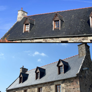 Photo de galerie - Nettoyage et anti-mousse TOITURE 