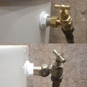 Photo de galerie - Remplacement robinet équerre wc 