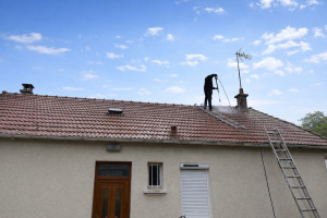 Photo de galerie - Nettoyage,, de toiture dans le 77 Thorigny