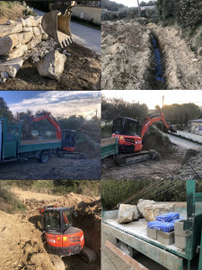 Photo de galerie - Empierrement, alimentation eau maison, terrassement.
