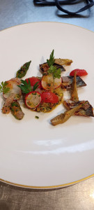 Photo de galerie - Maquereau en escabeche,quinoa aux légumes croquants et légumes de saison grillés