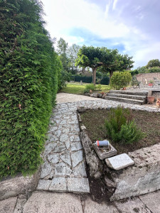 Photo de galerie - Nettoyage terrasse/pavés + entretien jardin 