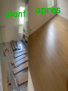 Photo de galerie - Pose de parquet - Revêtement de sol