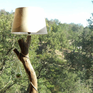 Photo de galerie - Lampe bois chêne 