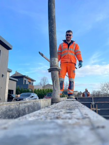 Photo de galerie - Coulage mur béton banché