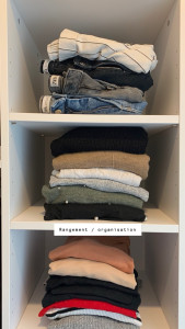 Photo de galerie - Rangement d’un dressing 