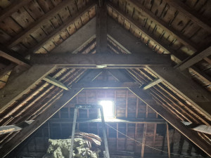 Photo de galerie - Modification de charpente pour obtenir un plafond plat a 2.50 