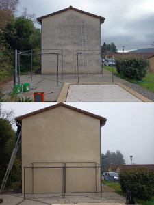 Photo de galerie - Nettoyage de façade par pulvérisation 