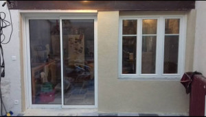 Photo de galerie - Création d'une fenêtre et baie vitrée 