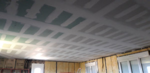 Photo de galerie - Pose de ba 13 et enduit 